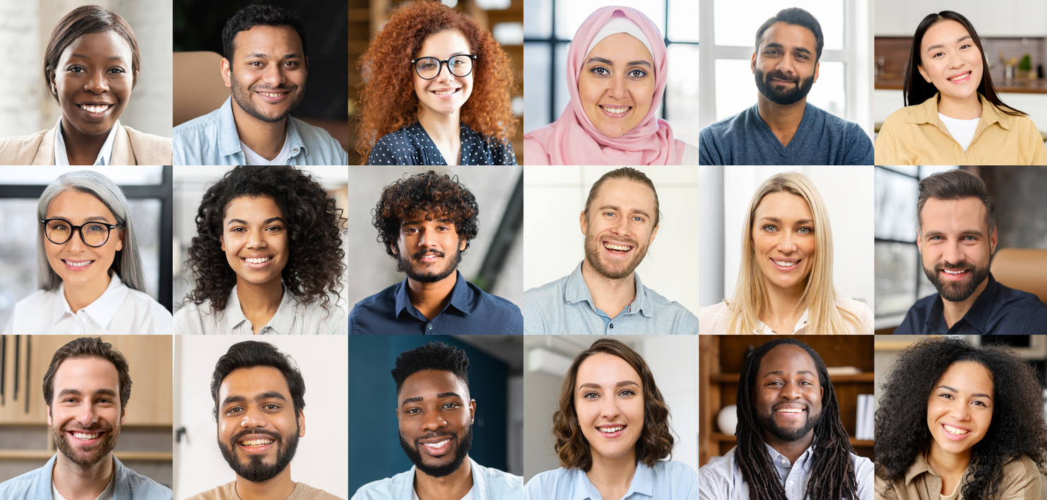 Diverse cybersecurity professionals